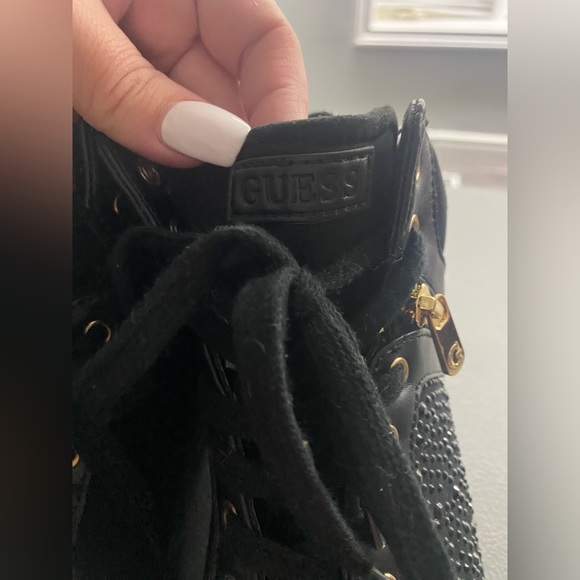 Guess size 8 heel sneaker bling gem - Picture 5 of 10